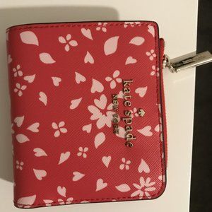 NWOT Kate Spade Staci Love Poise Small L-zip Wallet
